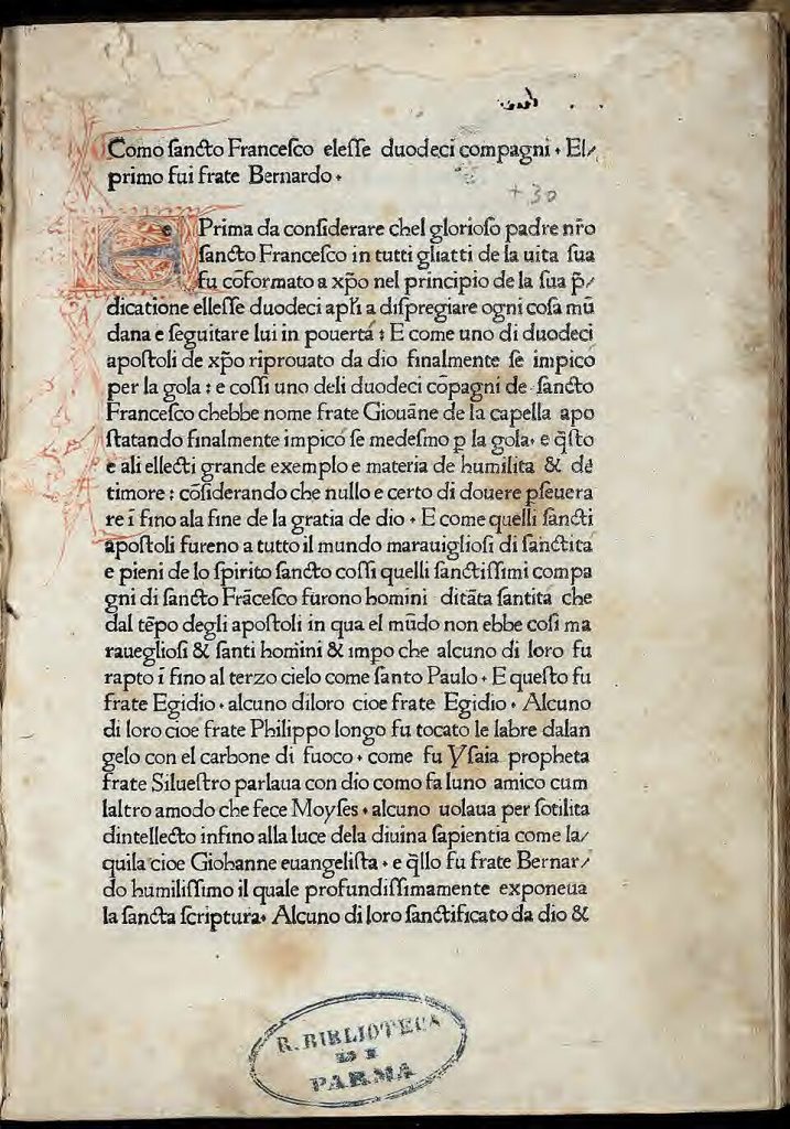 Incipit dei Fioretti