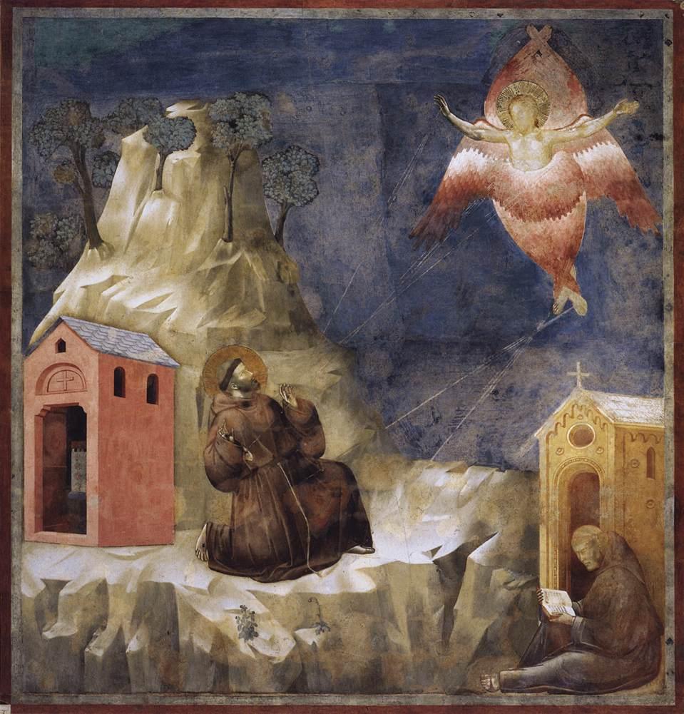 Giotto, San Francesco riceve le Stigmate, Assisi, Basilica superiore