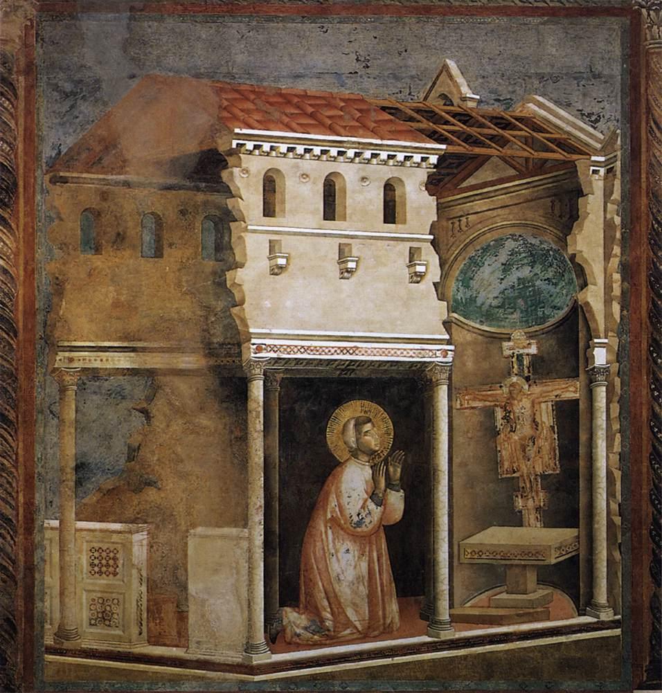 Giotto, Miracolo del Crocifisso a San Damiano, Assisi, Basilica superiore